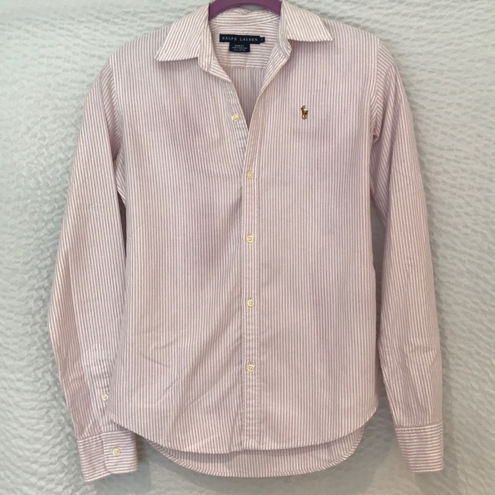 Ralph Lauren Oxford Slim Fit Button up Lilac